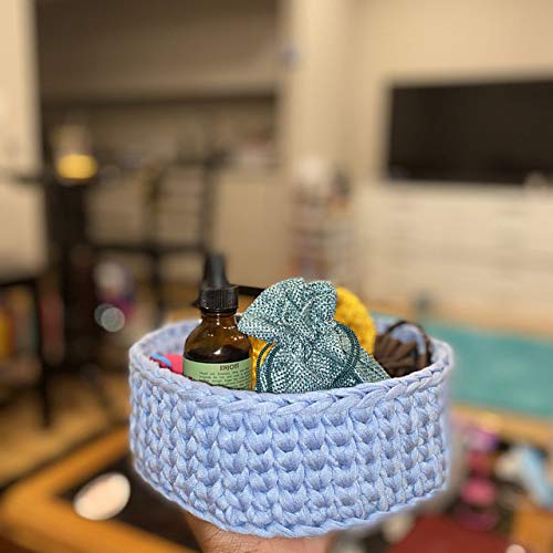 YongPan Set of 4 Wooden Base Wood Bottoms for Crochet Basket Wooden Crochet Accessory Tshirt Yarn Accessory T Shirt Yarn Basket (Styles Mix 2  18CM) - Image 3